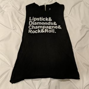 Black betsey johnson tank top